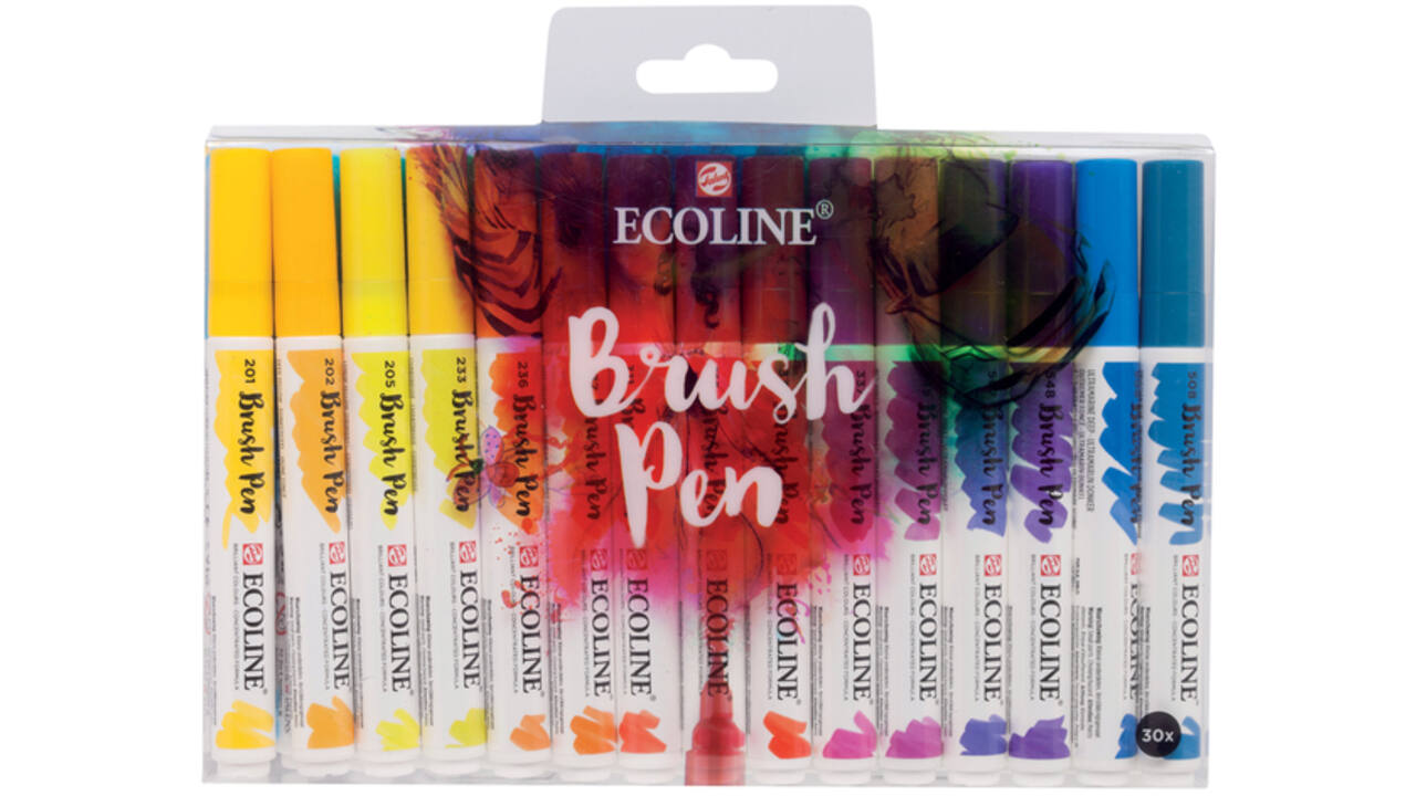 Brushpen Talens Art Creation Ecoline assorti etui à 30stuks