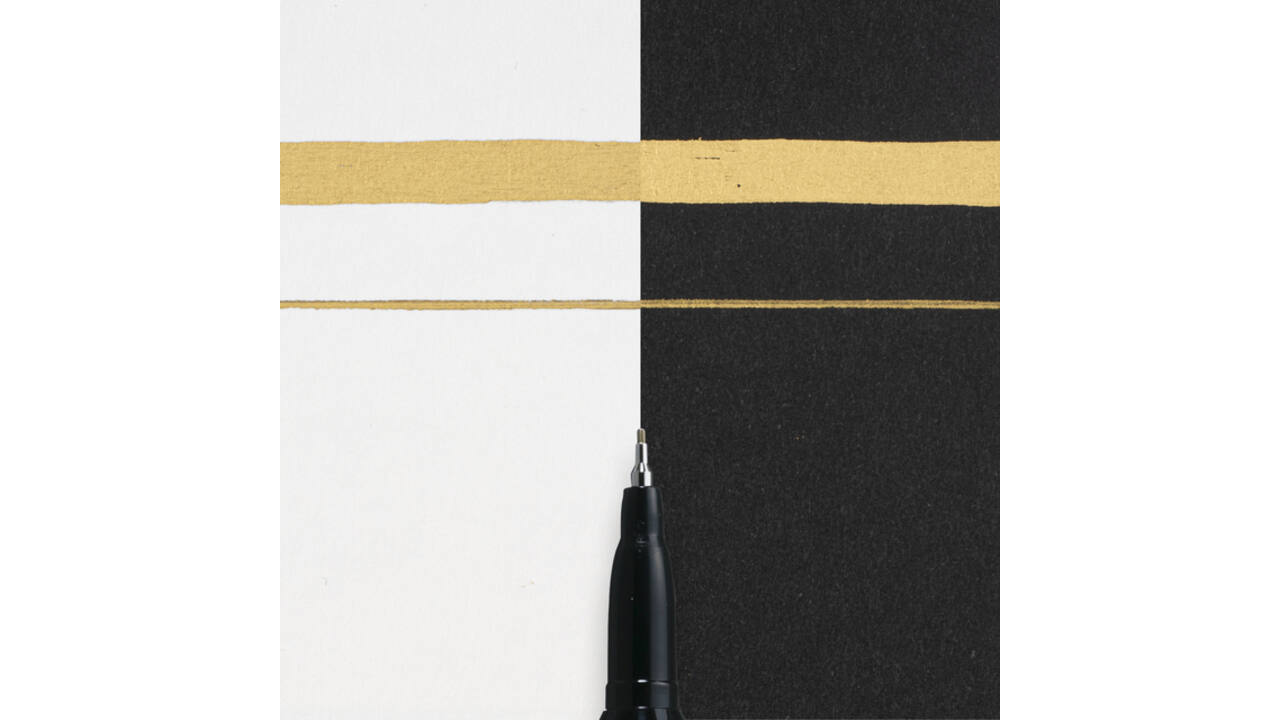 Viltstift Sakura pen-touch EF Goud 1-2mm