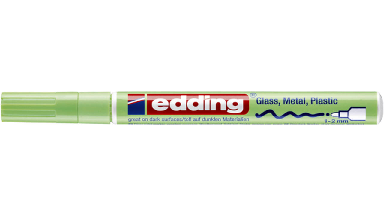Viltstift edding 751 lakmarker rond 1-2mm pastel groen