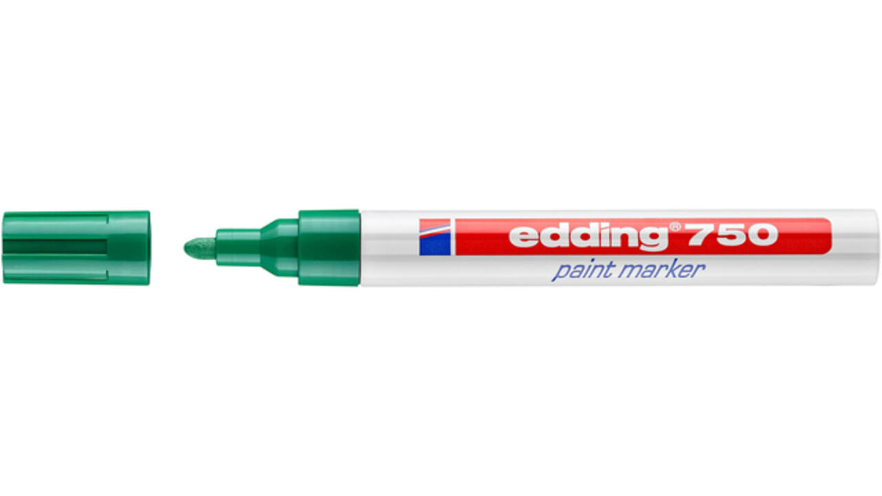 Viltstift edding 750 lakmarker rond 2-4mm groen