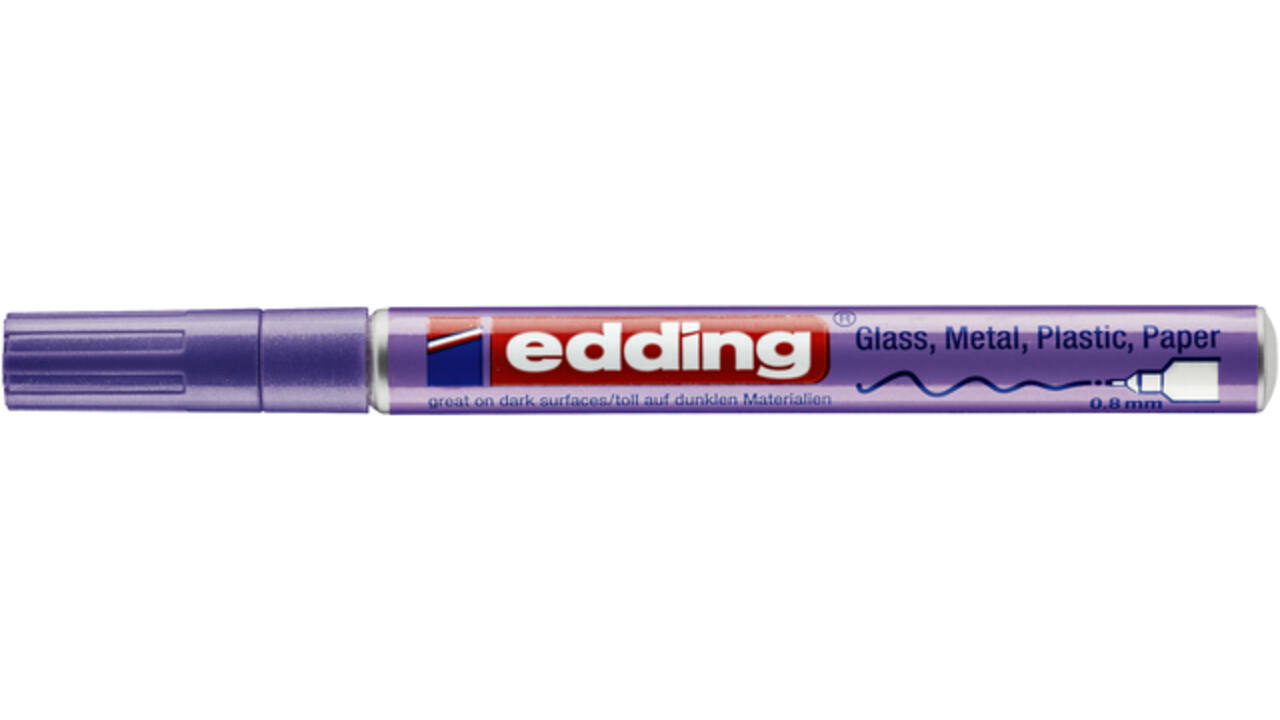 Viltstift Edding 780 lakmarker rond 0.8mm metallic paars