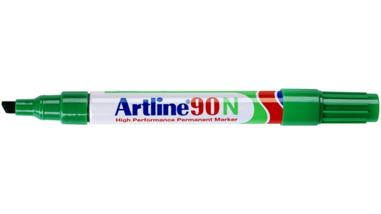 Viltstift Artline 90 schuin 2-5mm groen