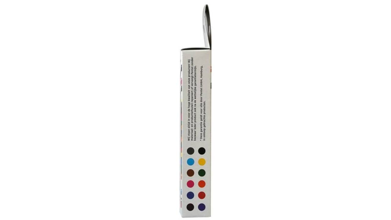 Brushpen Pentel SES15C Sign Artist standaardkleuren assorti doos à 12 stuks