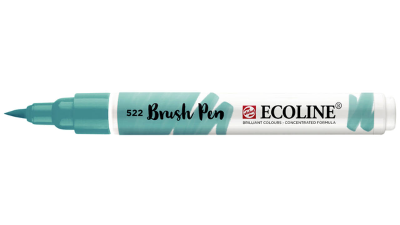 Brushpen Talens Ecoline 522 turquoiseblauw