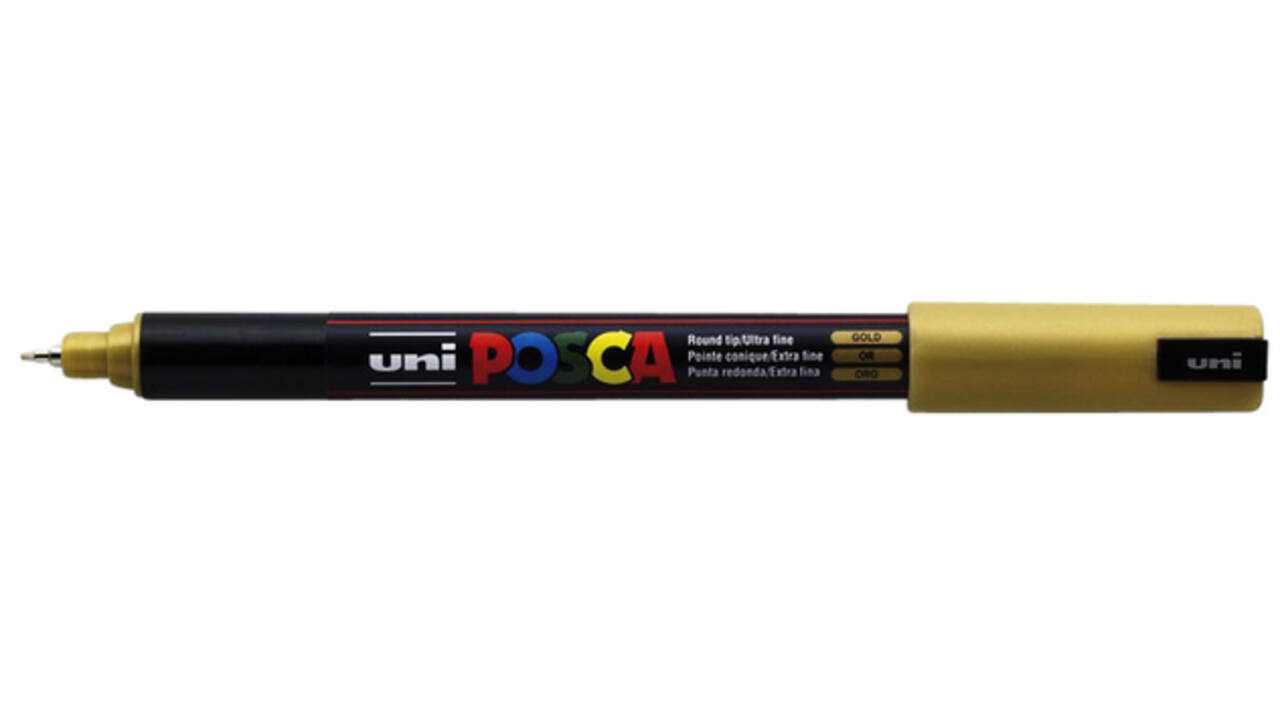 Verfstift Posca PC1MR extra fijn goud