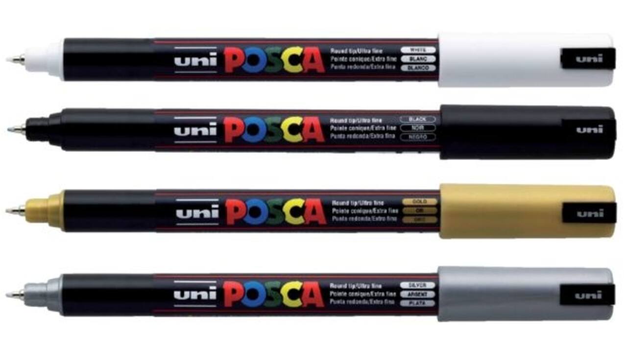 Verfstift Posca PC1MR extra fijn goud