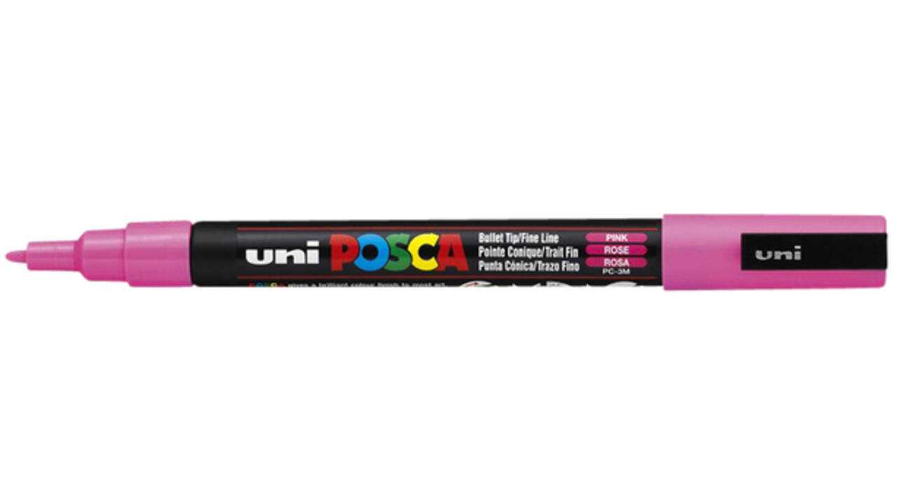 Verfstift Posca PC3M fijn roze