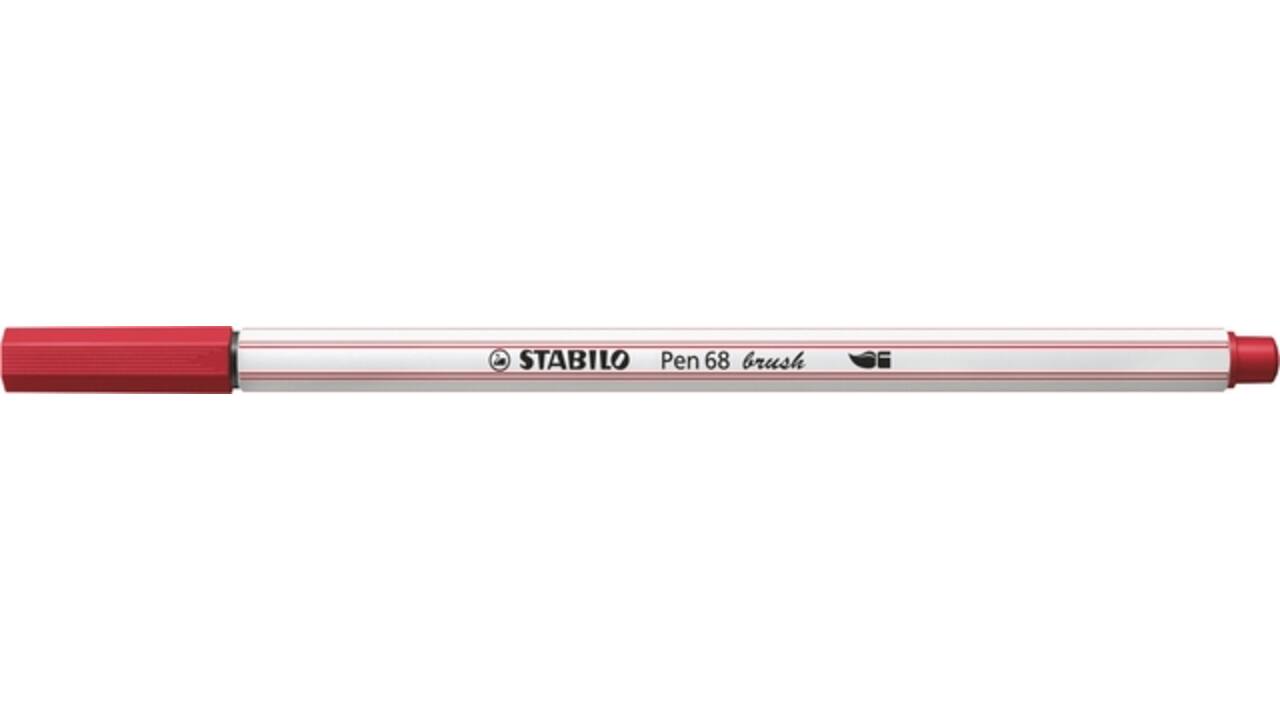 Brushstift STABILO Pen 568/50 donkerrood