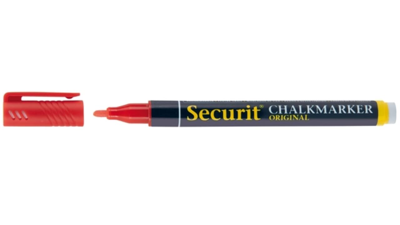 Krijtstift Securit SMA-100 rond ass 1-2mm blister à 4st