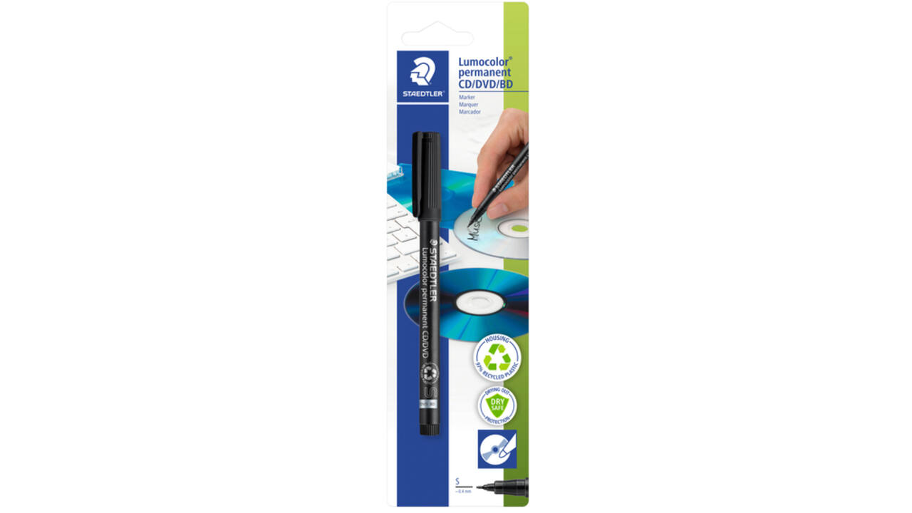 Cd marker Staedtler zwart 0.4mm