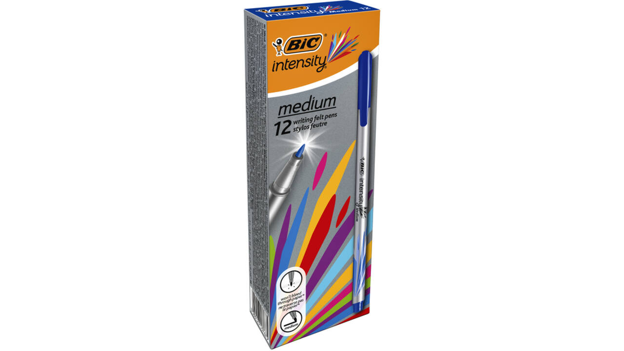 Fineliner Bic Intensity medium blauw