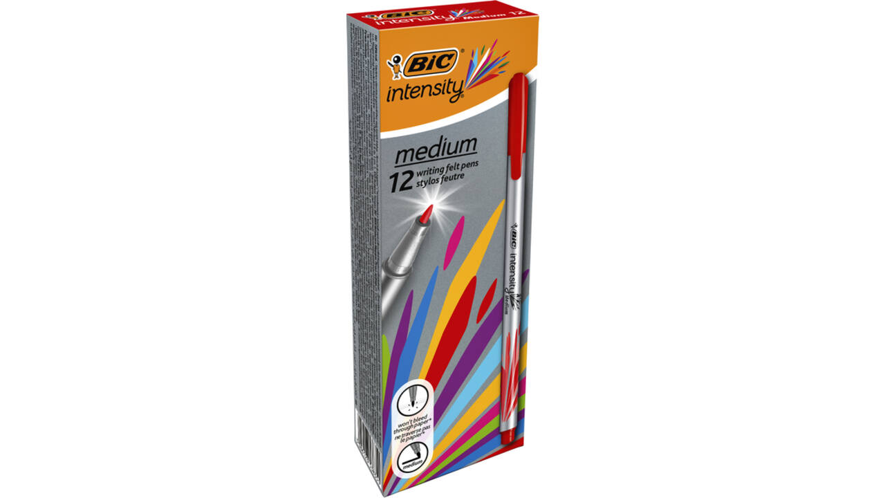 Fineliner Bic Intensity medium rood