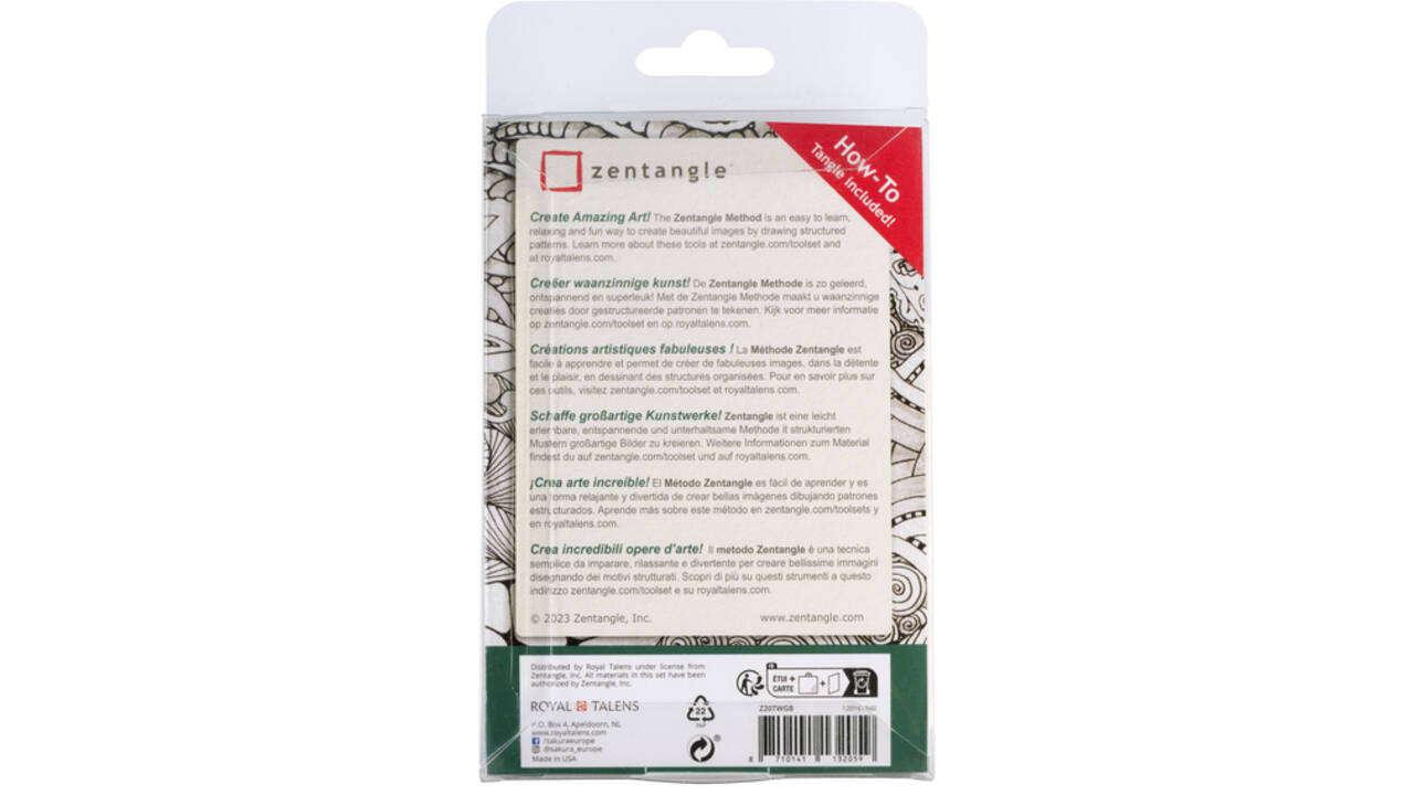 Sakura Zentangle tiles 20 delig wit