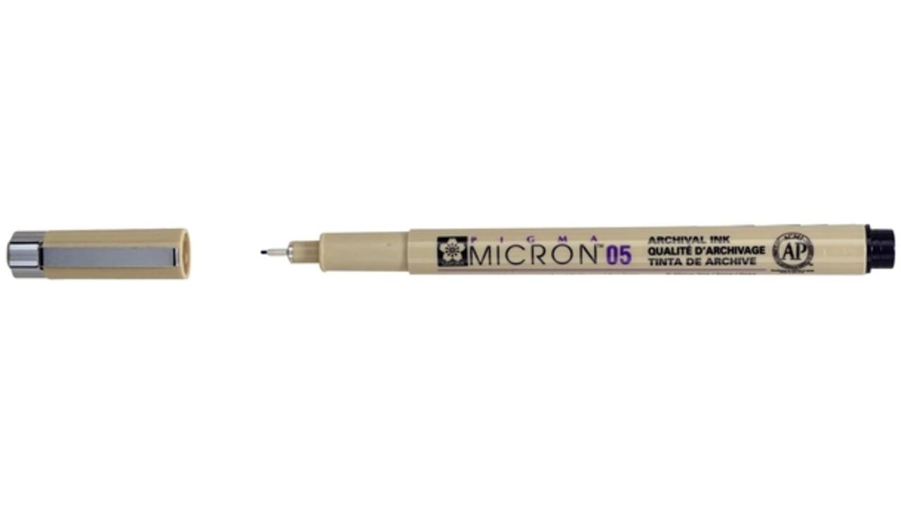 Fineliner Sakura pigma micron zwart 0.45mm
