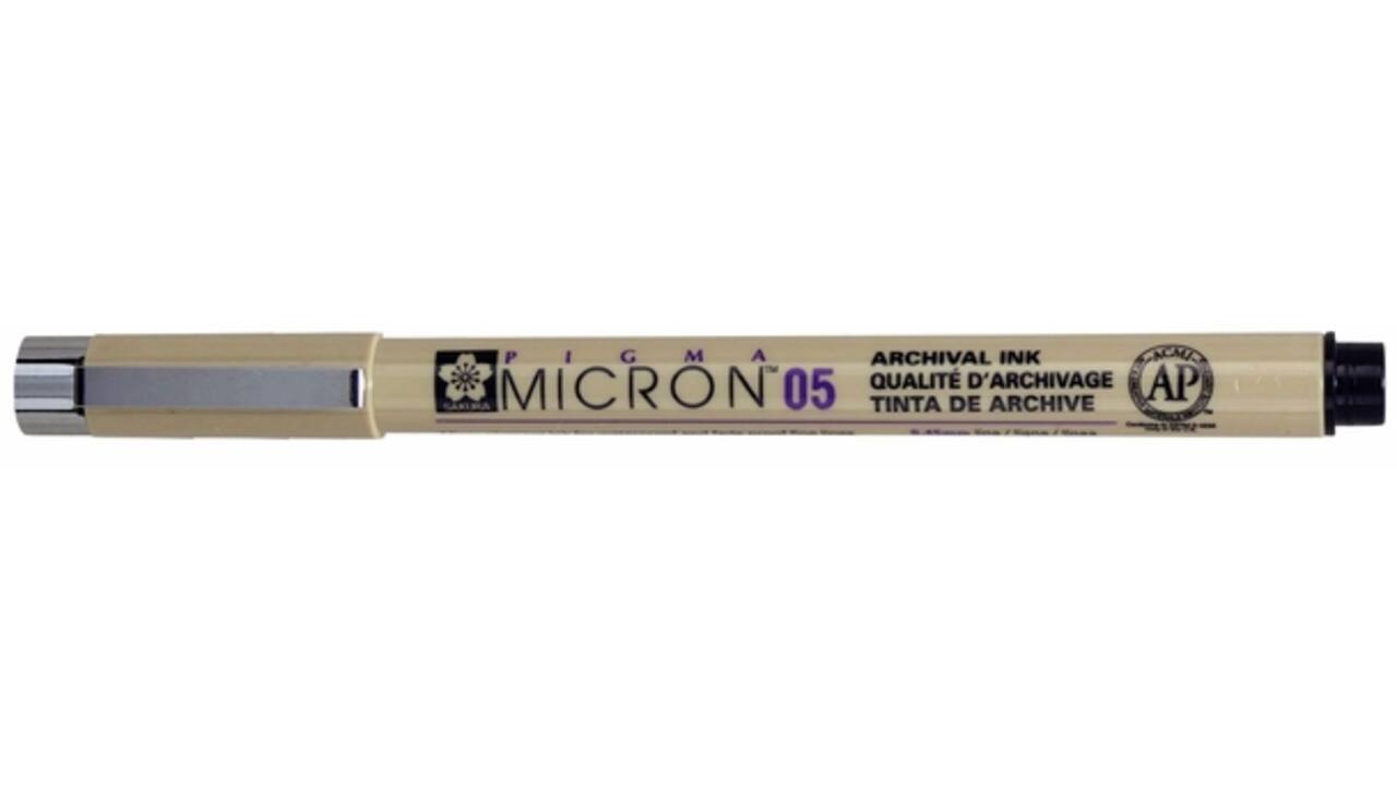 Fineliner Sakura pigma micron zwart 0.45mm