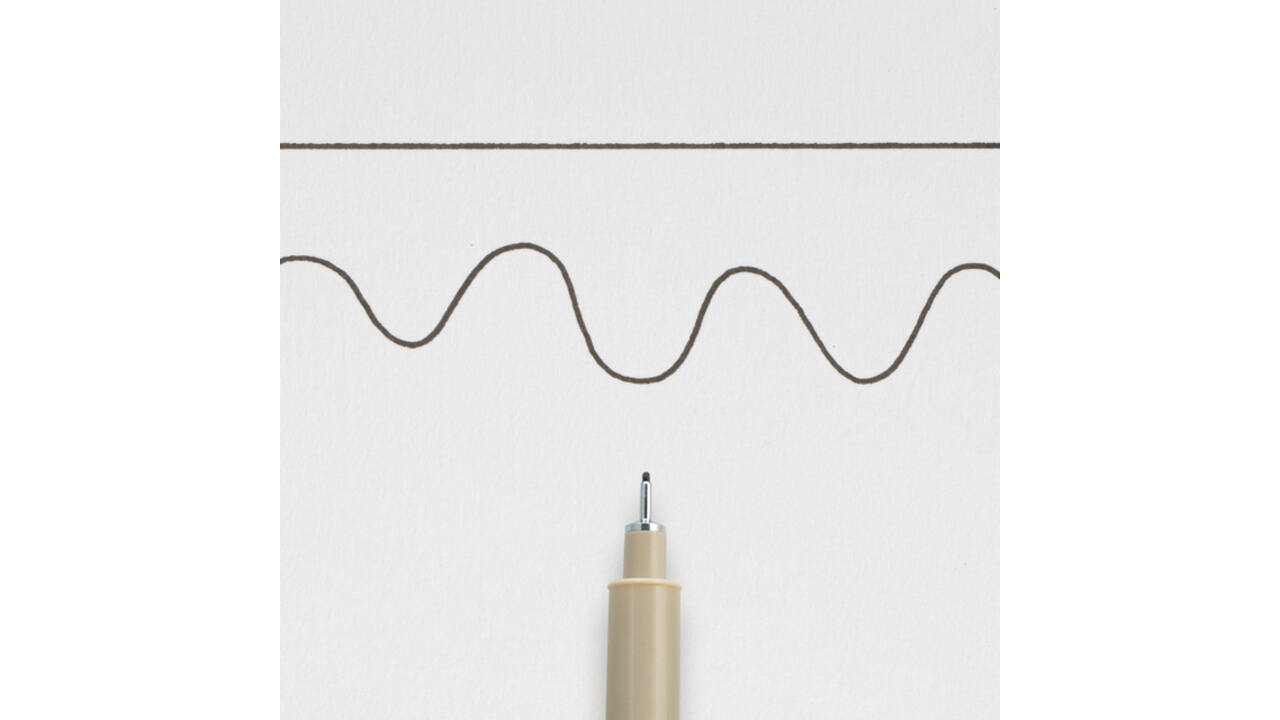 Fineliner Sakura pigma micron zwart 0.45mm
