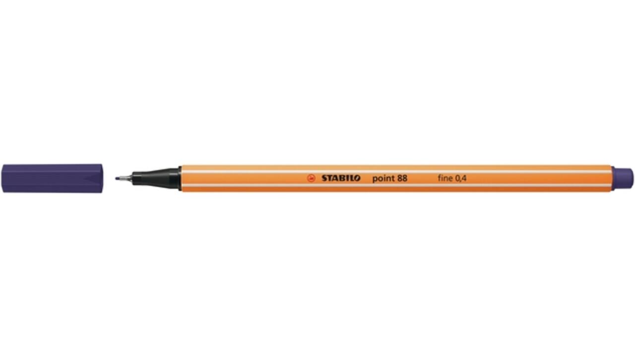 Fineliner STABILO point 88/22 fijn Pruisisch blauw