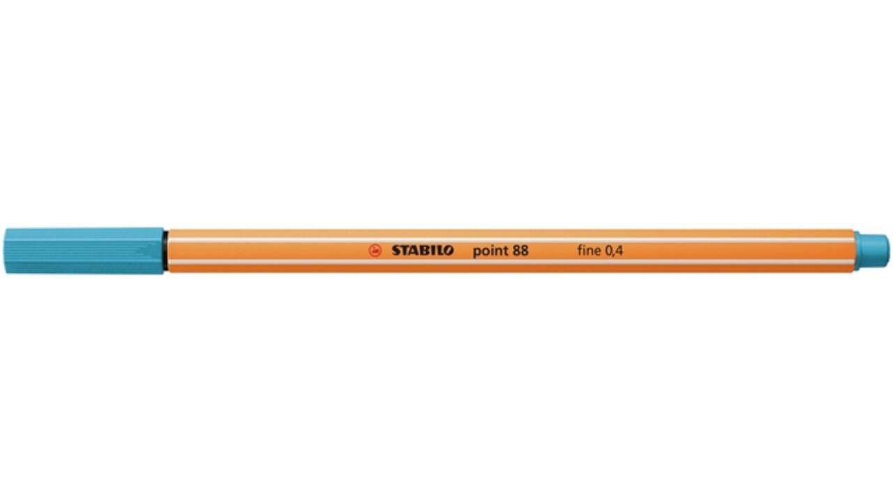Fineliner STABILO point 88/57 fijn azuurblauw