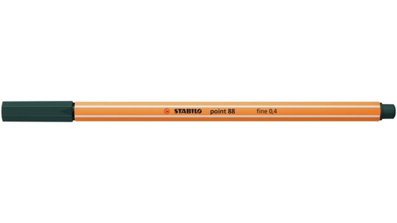 Fineliner STABILO point 88/63 fijn aardegroen