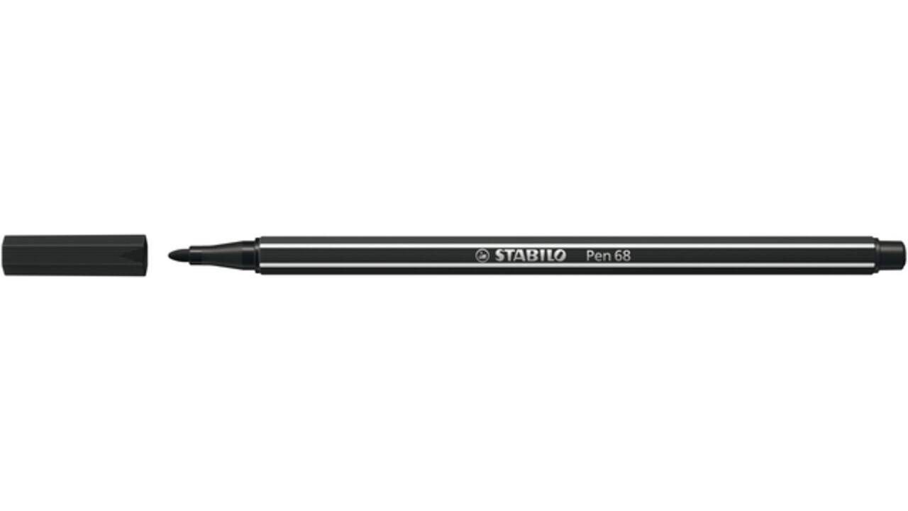 Viltstift STABILO Pen 68/46 medium zwart