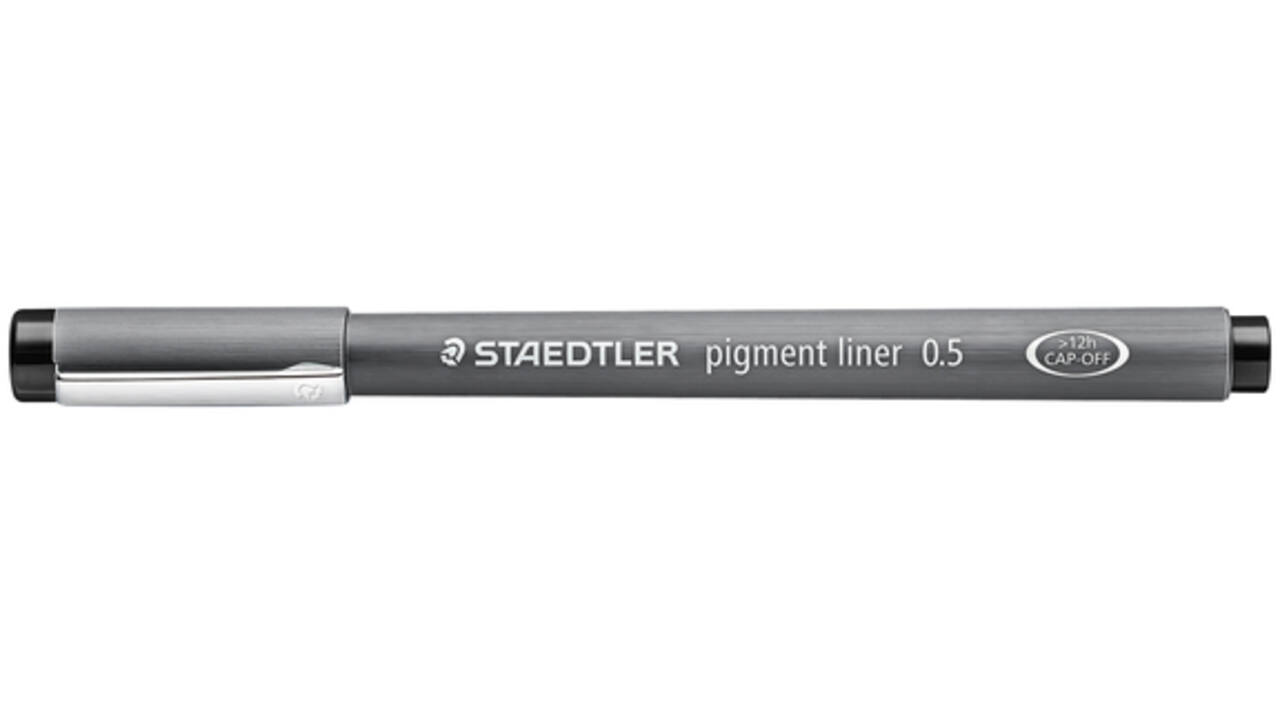 Fineliner Staedtler Pigment 308 zwart 0.5mm