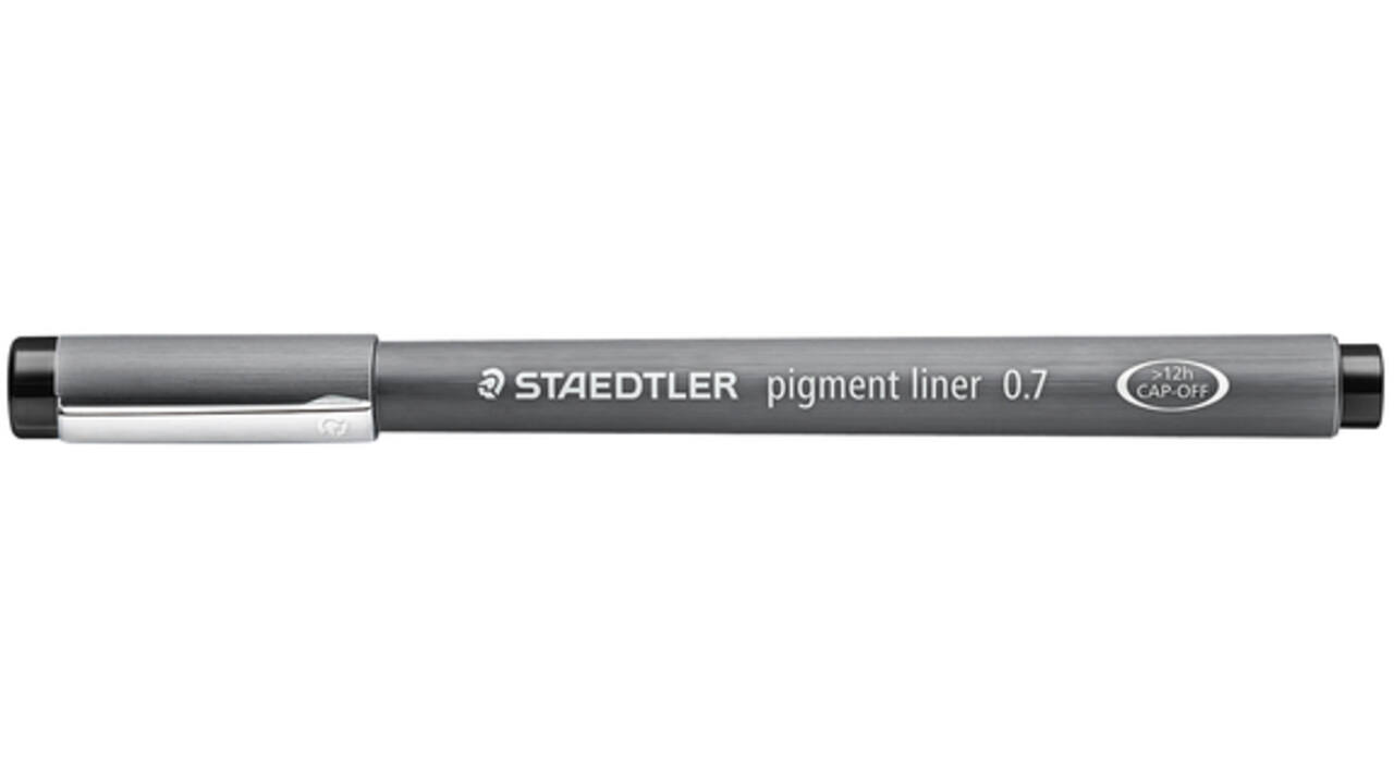 Fineliner Staedtler Pigment 308 zwart 0.7mm
