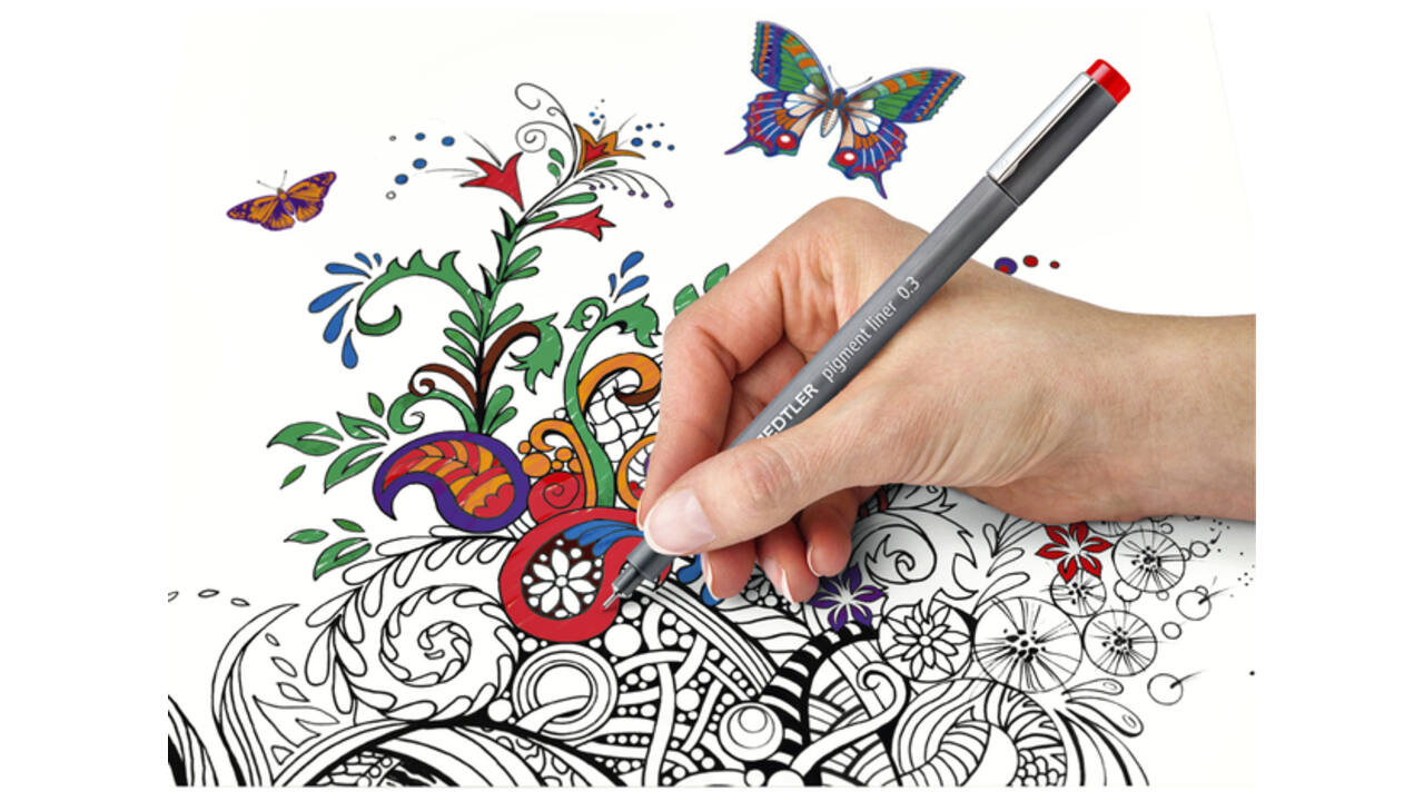 Fineliner Staedtler Pigment 308 zwart 0.5mm