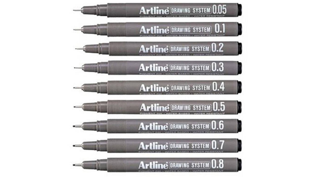 Fineliner Artline technisch technisch 0.7mm zwart