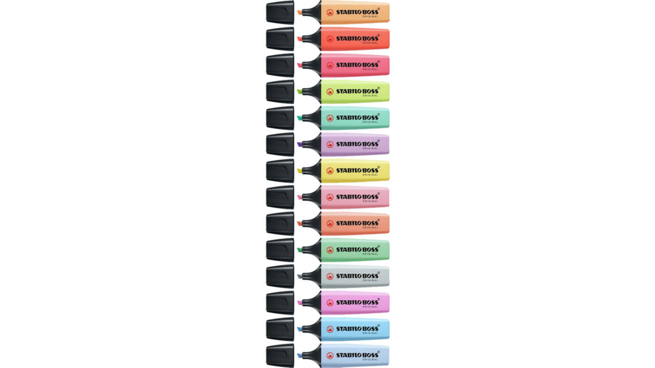 Markeerstift STABILO BOSS Original 70/6 pastel assorti etui à 6 stuks