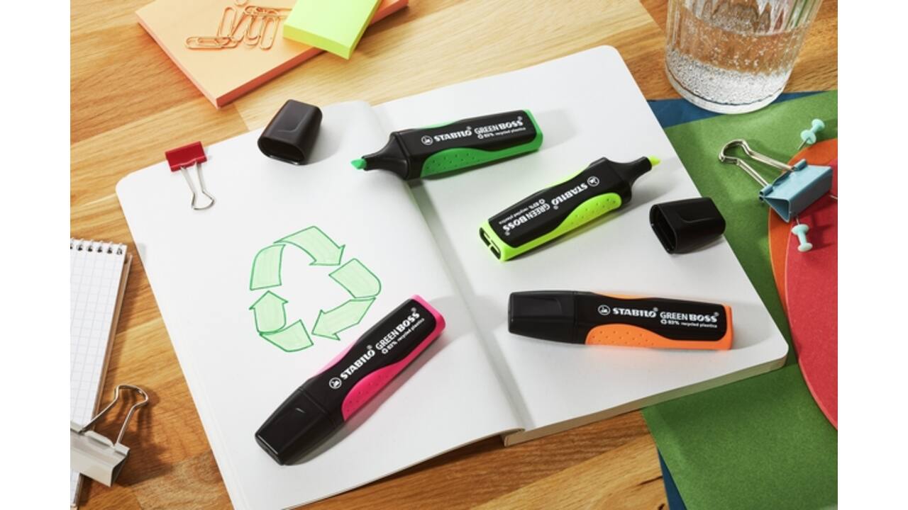 Markeerstift STABILO GREEN BOSS 6070/33 groen