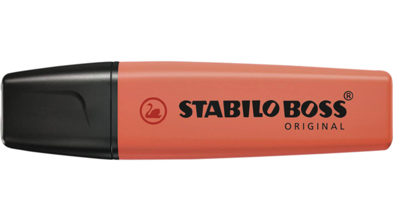 Markeerstift STABILO BOSS Original 70/140 pastel zacht koraalrood
