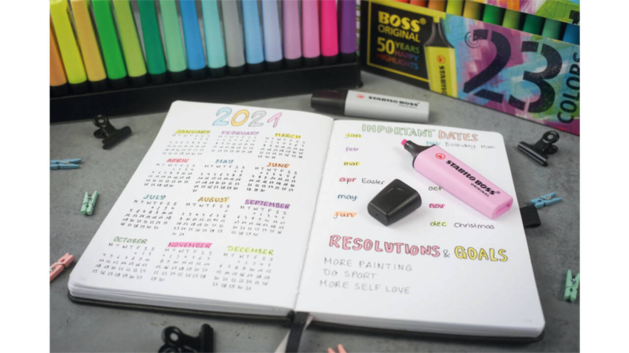 Markeerstift STABILO BOSS Original 70/140 pastel zacht koraalrood