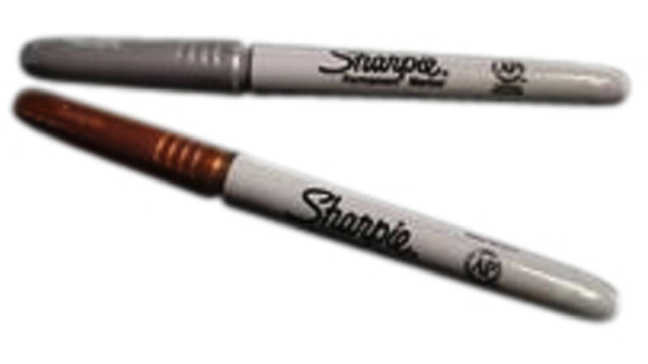 Viltstift Sharpie rond fijn metallic goud blister à 1 stuk