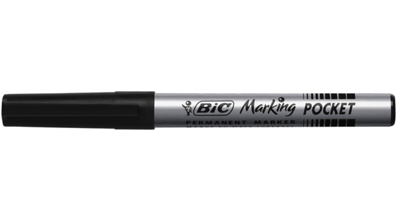 Viltstift Bic 1445 ecolutions rond fijn zwart