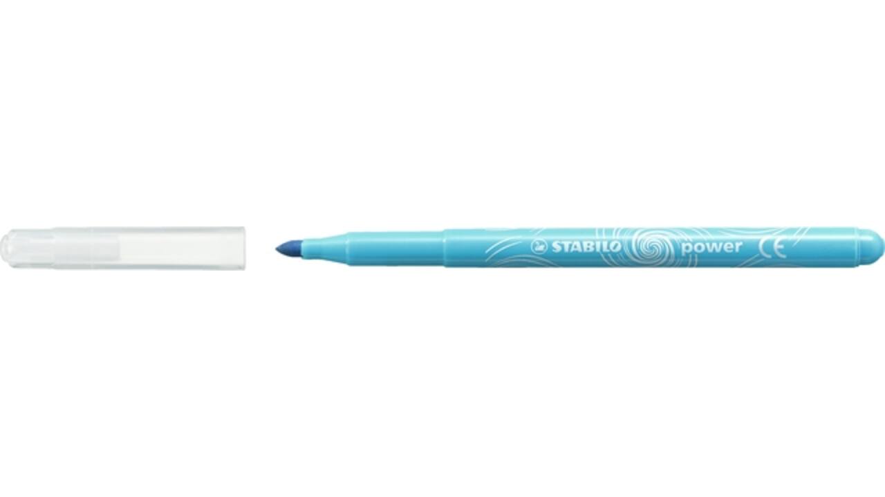 Viltstift STABILO power 280/12 assorti etui à 12 stuks