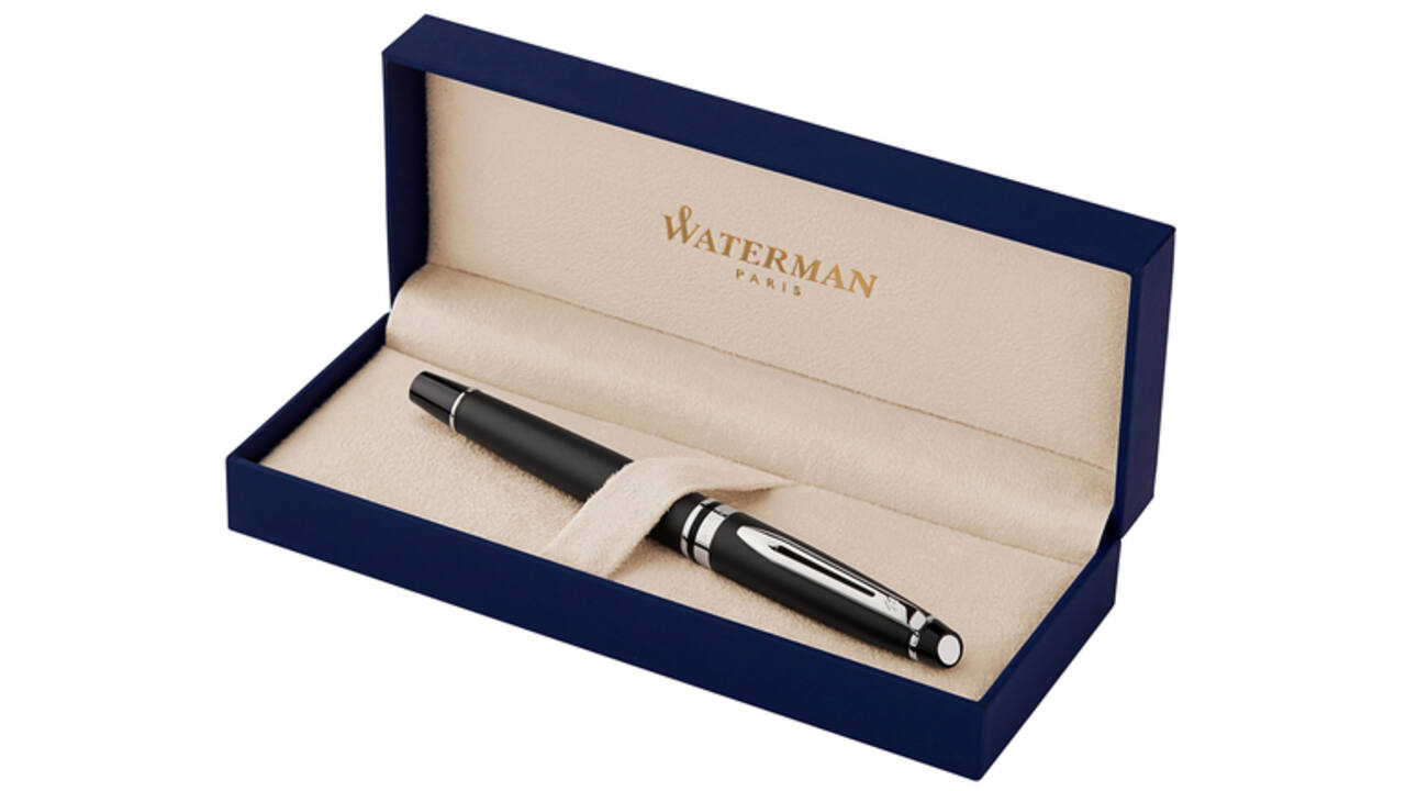 Rollerpen Waterman Expert matt black CT fijn