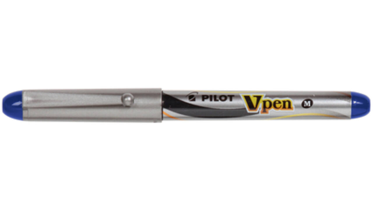 Vulpen Pilot Vpen medium zilver/blauw