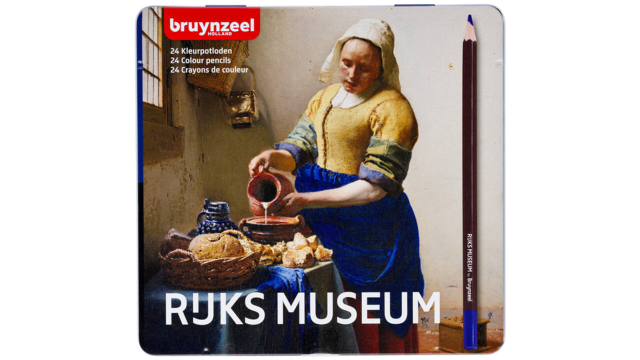 Kleurpotloden Bruynzeel Melkmeisje blik à 24 stuks assorti