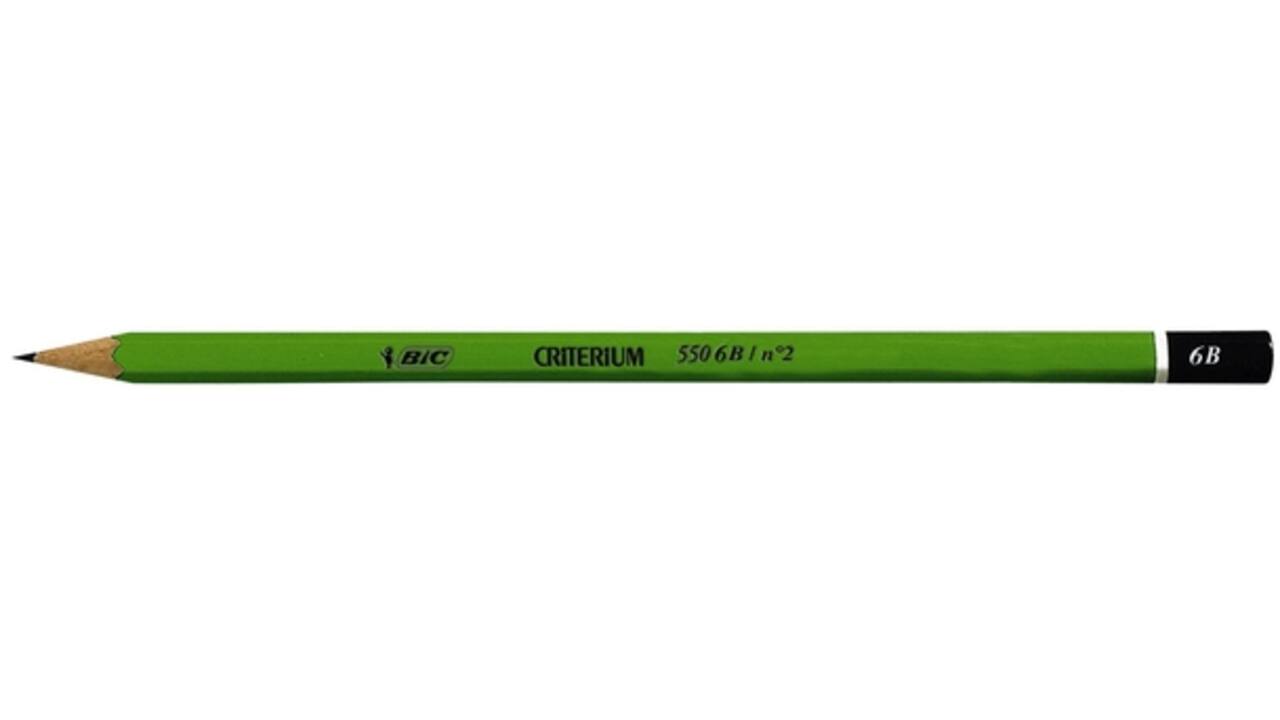 Potlood Bic Criterium 550 zeshoekig 6B