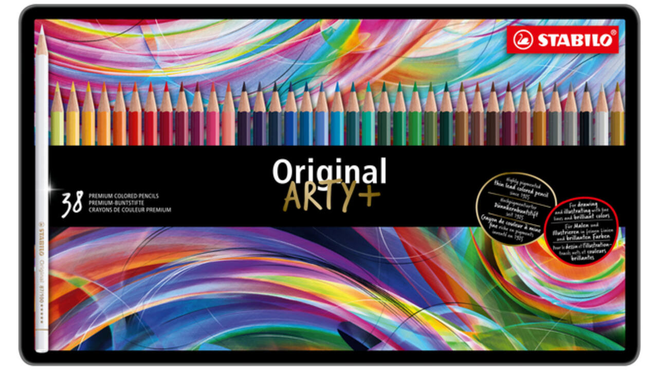 Kleurpotloden STABILO 8778 Original Arty assorti blik à 38 stuks