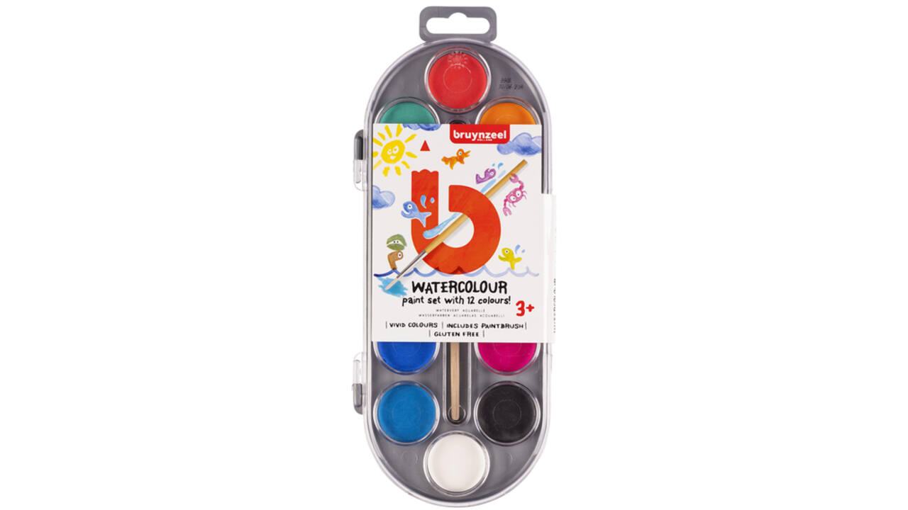 Verfdoos Bruynzeel Kids 12 kleuren