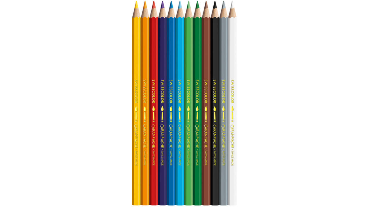 Kleurpotloden Caran D'ache aquarel doos à 12stuks
