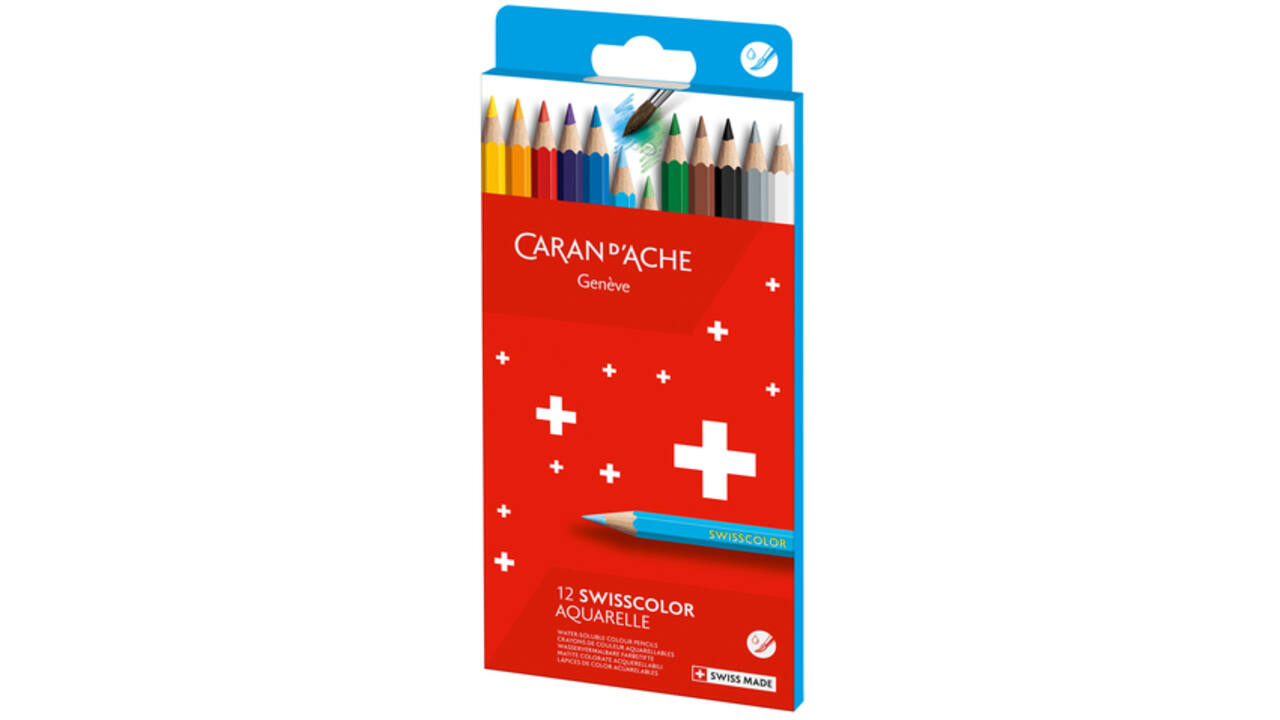 Kleurpotloden Caran D'ache aquarel doos à 12stuks
