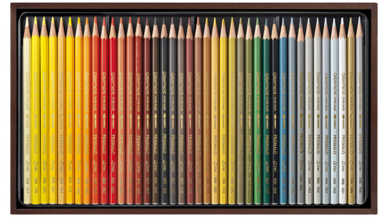 Kleurpotloden Caran d'Ache Prismalo 80stuks houten doos ass