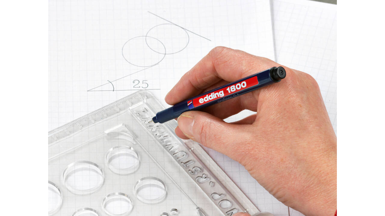 Fineliner edding 1800 0.7mm zwart