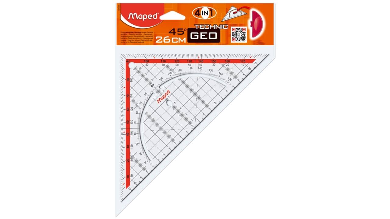 Geodriehoek Maped Geometric 26cm