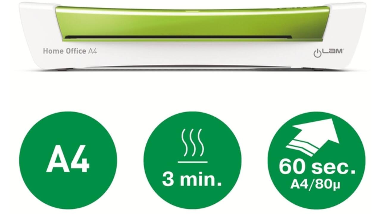 Lamineermachine Leitz iLAM Home Office A4 groen