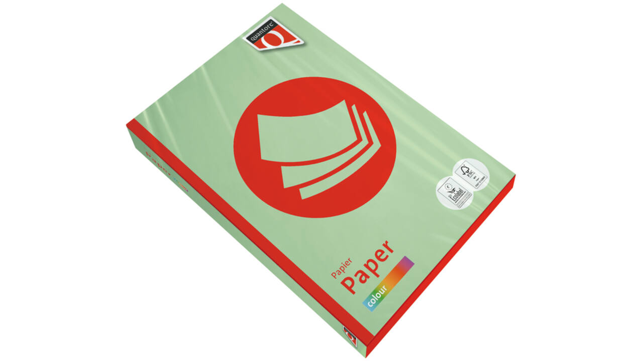 Kopieerpapier Quantore Colour A4 160gr appelgroen 250 vel