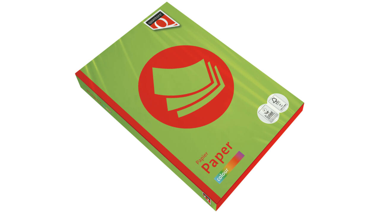 Kopieerpapier Quantore Colour A4 160gr helgroen 250 vel
