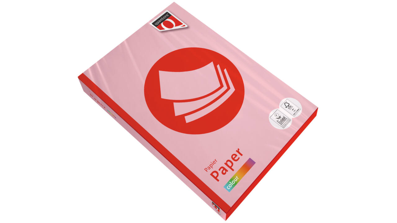 Kopieerpapier Quantore Colour A4 120gr roze 250 vel